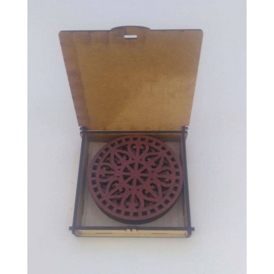 Ahşap Bardak Altlığı (6'lı)