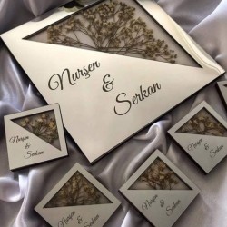 Kare Magnet Çiçekli