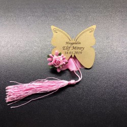 Ahşap Kelebek Magnet