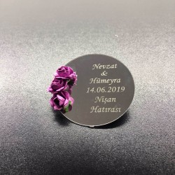 Pleksi Yuvarlak Magnet