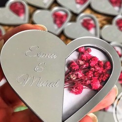 Kalp Magnet Çiçekli