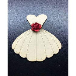 Ahşap Gelin Elbisesi Magnet