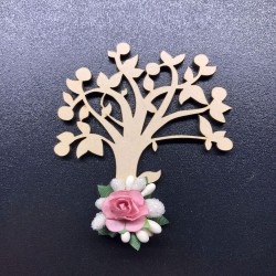 Ahşap Ağaç Magnet (Bebek pembe)