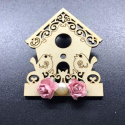 Ahşap Kuş Ev Magnet 1