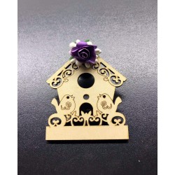 Ahşap Kuş Ev Magnet 2