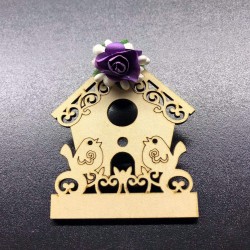 Ahşap Kuş Ev Magnet 2