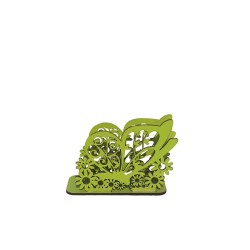 Ahşap Peçetelik Kelebek Motifli